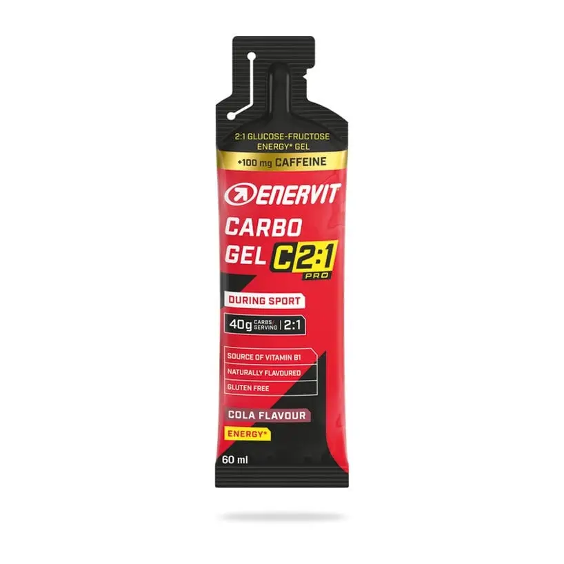 Enervit Carbo Gel C2:1PRO Cola with Caffeine (60ml)